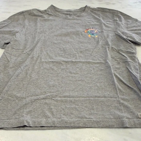 Life Is Good Gray T-Shirt with Colorful Logo - Take it Slow - Picture 6 of 11